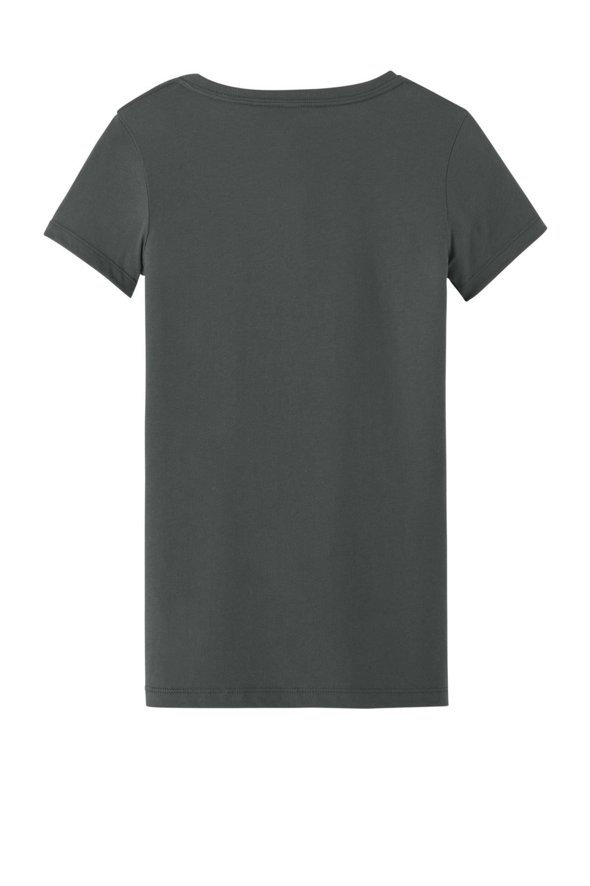 Next Level Apparel Women's Ideal V-Neck Tee - Dark Gray - flat back
