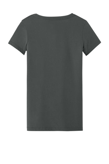 Next Level Apparel Women's Ideal V-Neck Tee - Dark Gray - flat back