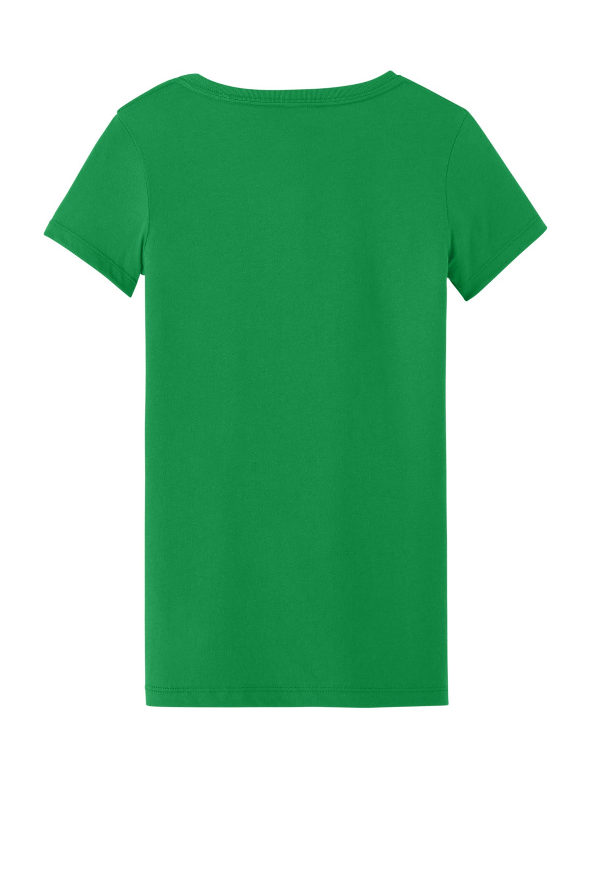 Next Level Apparel Women's Ideal V-Neck Tee - Kelly Green - flat back