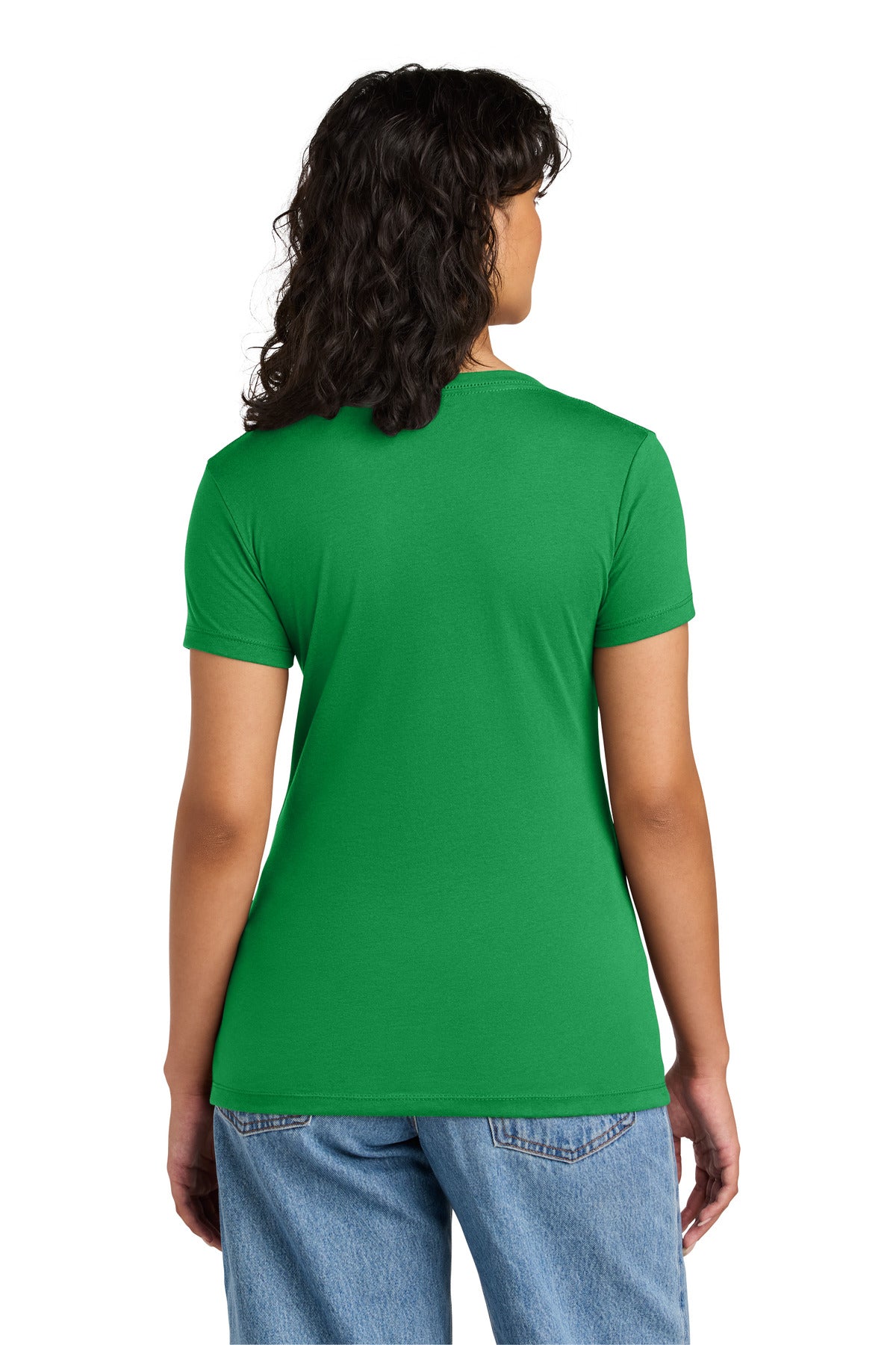 Next Level Apparel Women's Ideal V-Neck Tee - Kelly Green - back