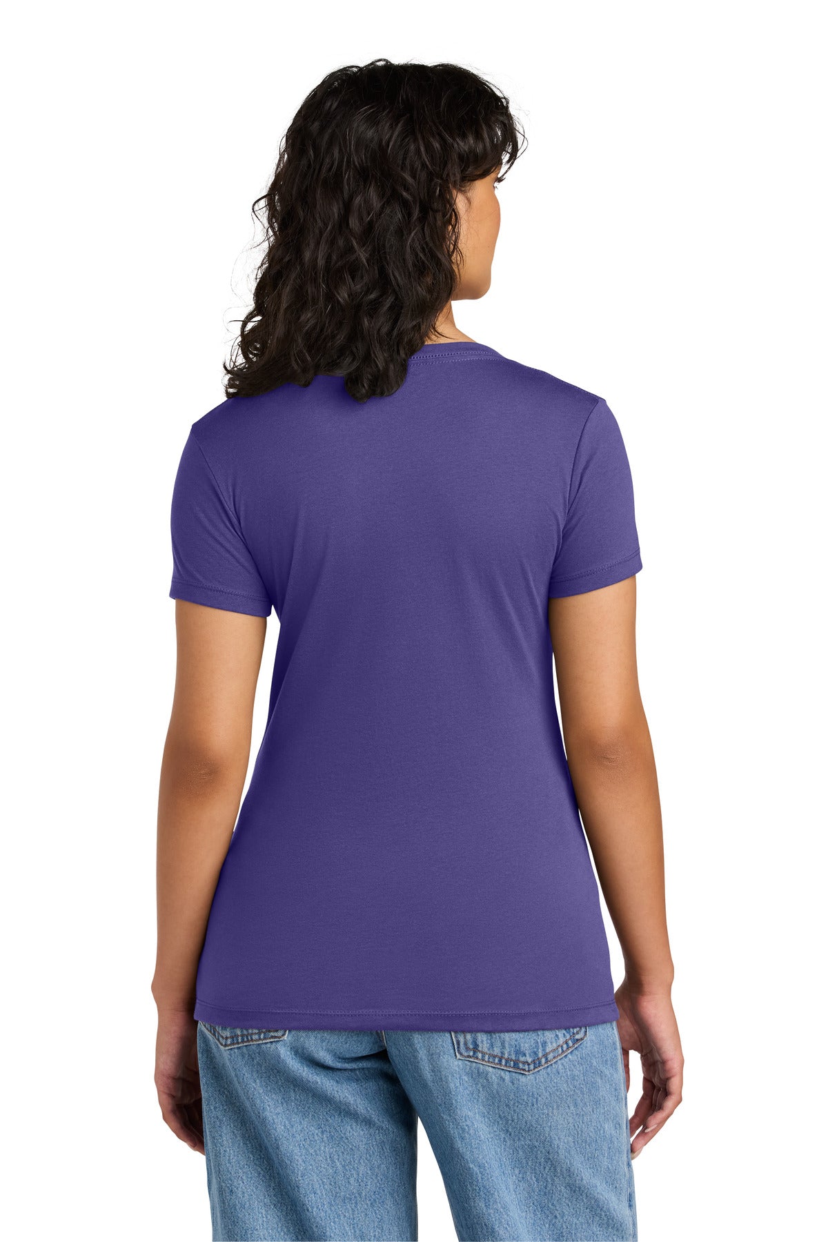 Next Level Apparel Women's Ideal V-Neck Tee - Purple Rush - back