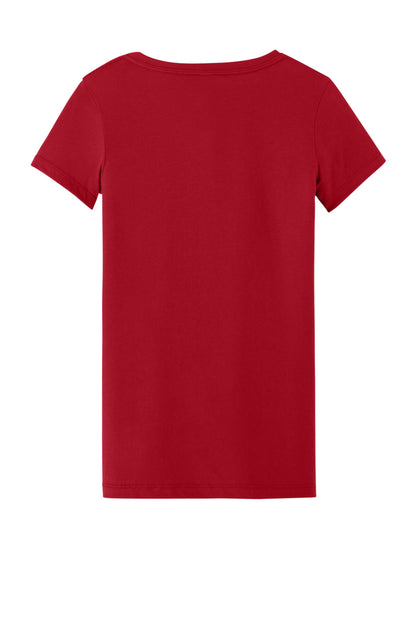 Next Level Apparel Women's Ideal V-Neck Tee - Red - flat back