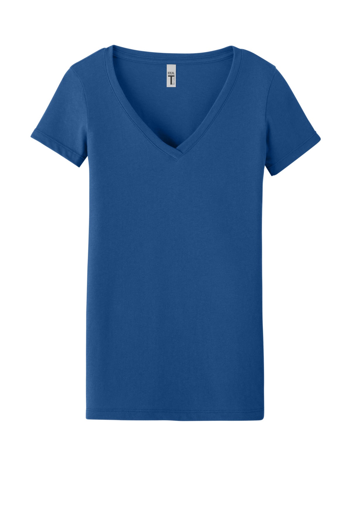 Next Level Apparel Women's Ideal V-Neck Tee - Royal - flat front