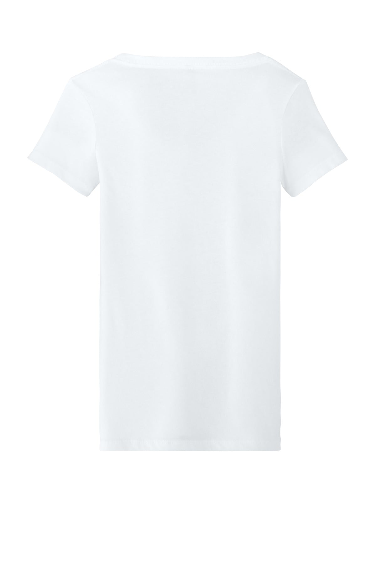 Next Level Apparel Women's Ideal V-Neck Tee - White - flat back