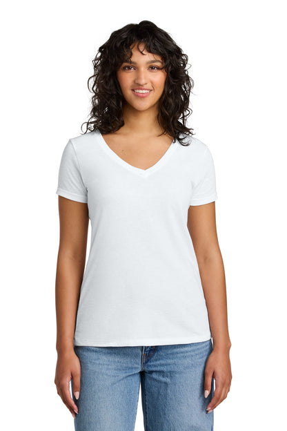 Next Level Apparel Women's Ideal V-Neck Tee - White - front