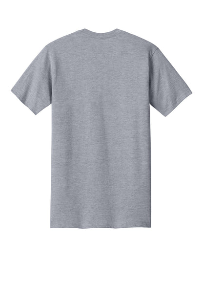 Next Level Apparel Ideal Jersey Tee - Heather Gray - flat back