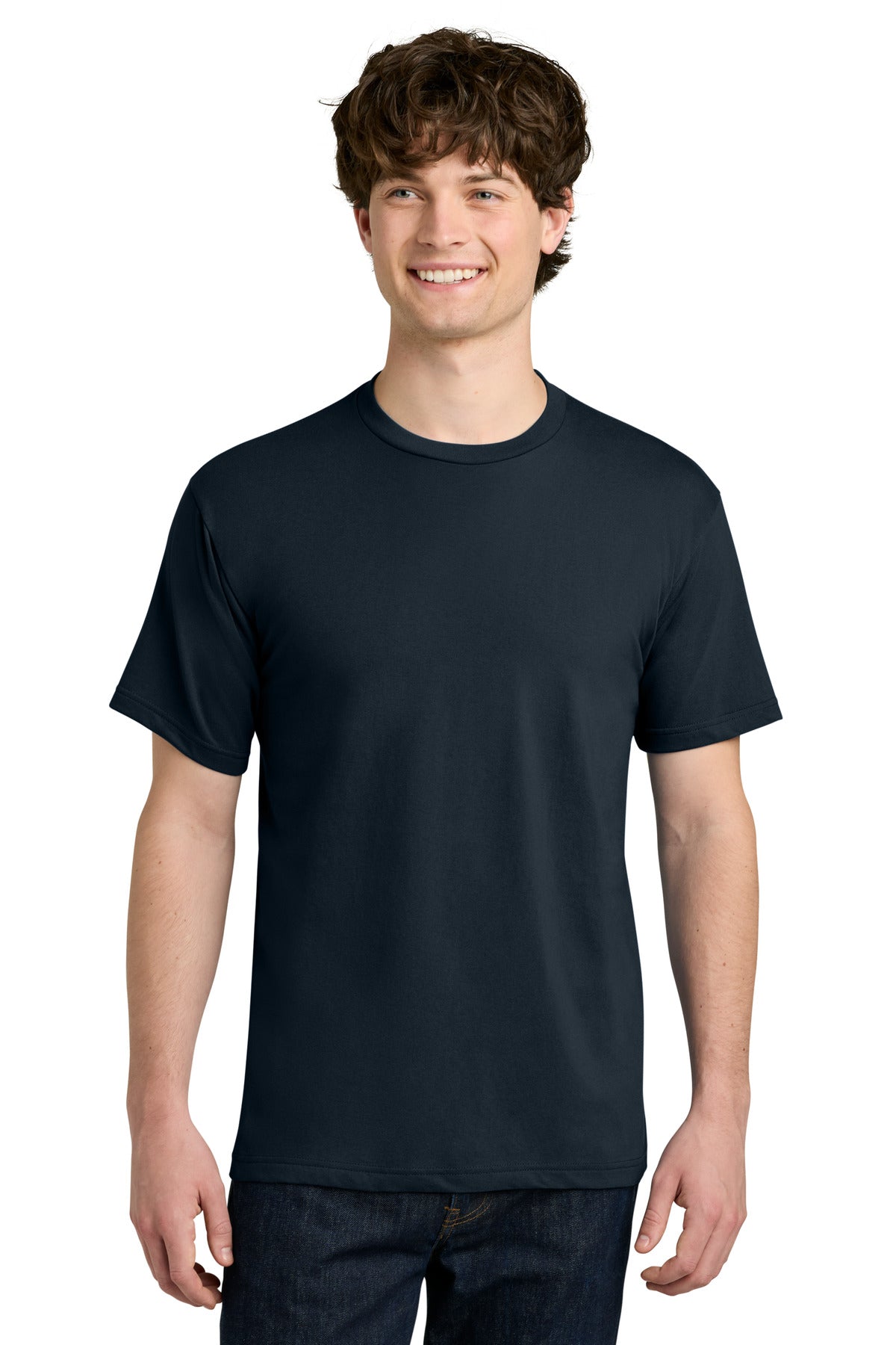 Next Level Apparel Ideal Jersey Tee - Midnight Navy - front