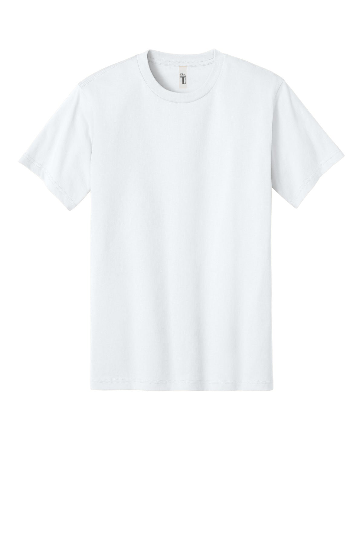 Next Level Apparel Ideal Jersey Tee - White - flat front