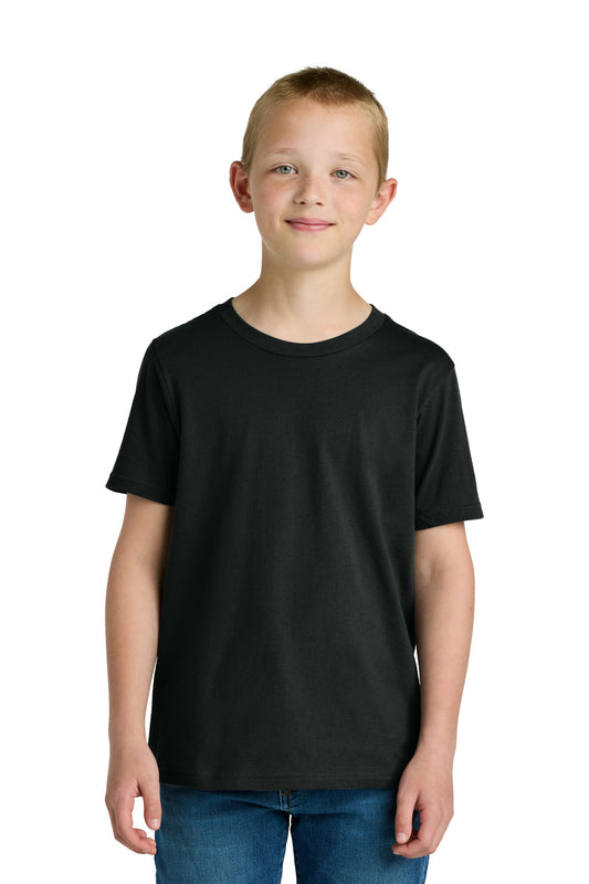 Next Level Apparel Youth Cotton Tee - Black - front