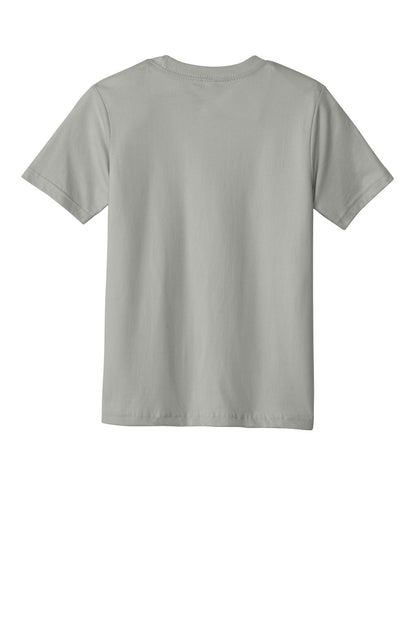 Next Level Apparel Youth Cotton Tee - Light Gray - flat back