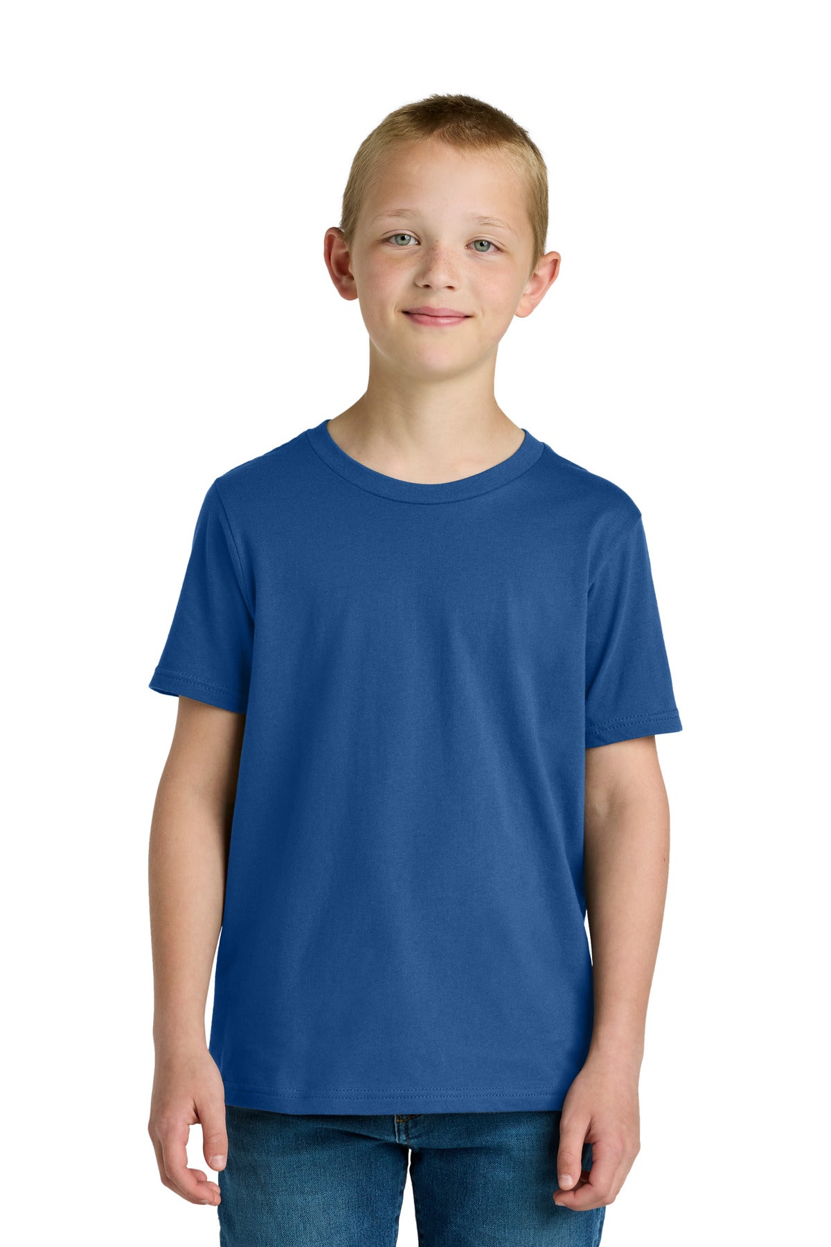 Next Level Apparel Youth Cotton Tee - Royal - front