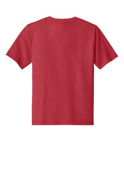 Next Level Apparel Youth CVC Tee - Red - flat back