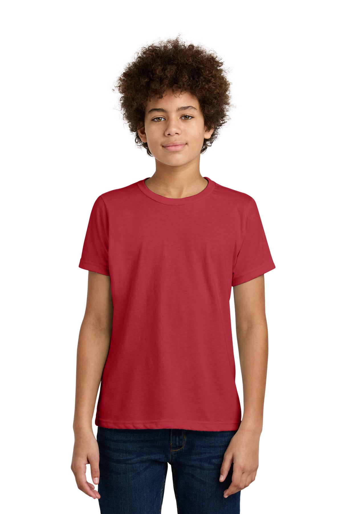Next Level Apparel Youth CVC Tee - Red - front