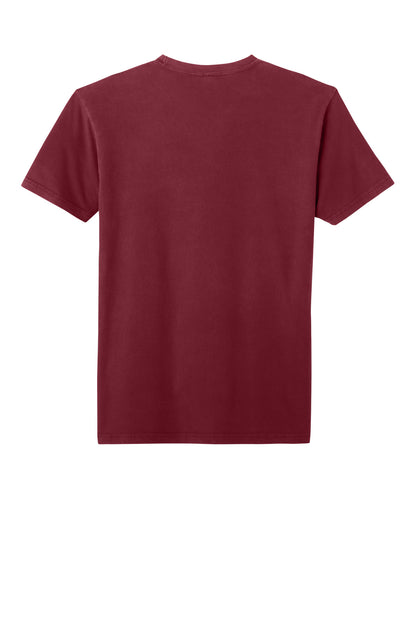Next Level Apparel Soft Wash Cotton Tee - Washed Cardinal - flat back
