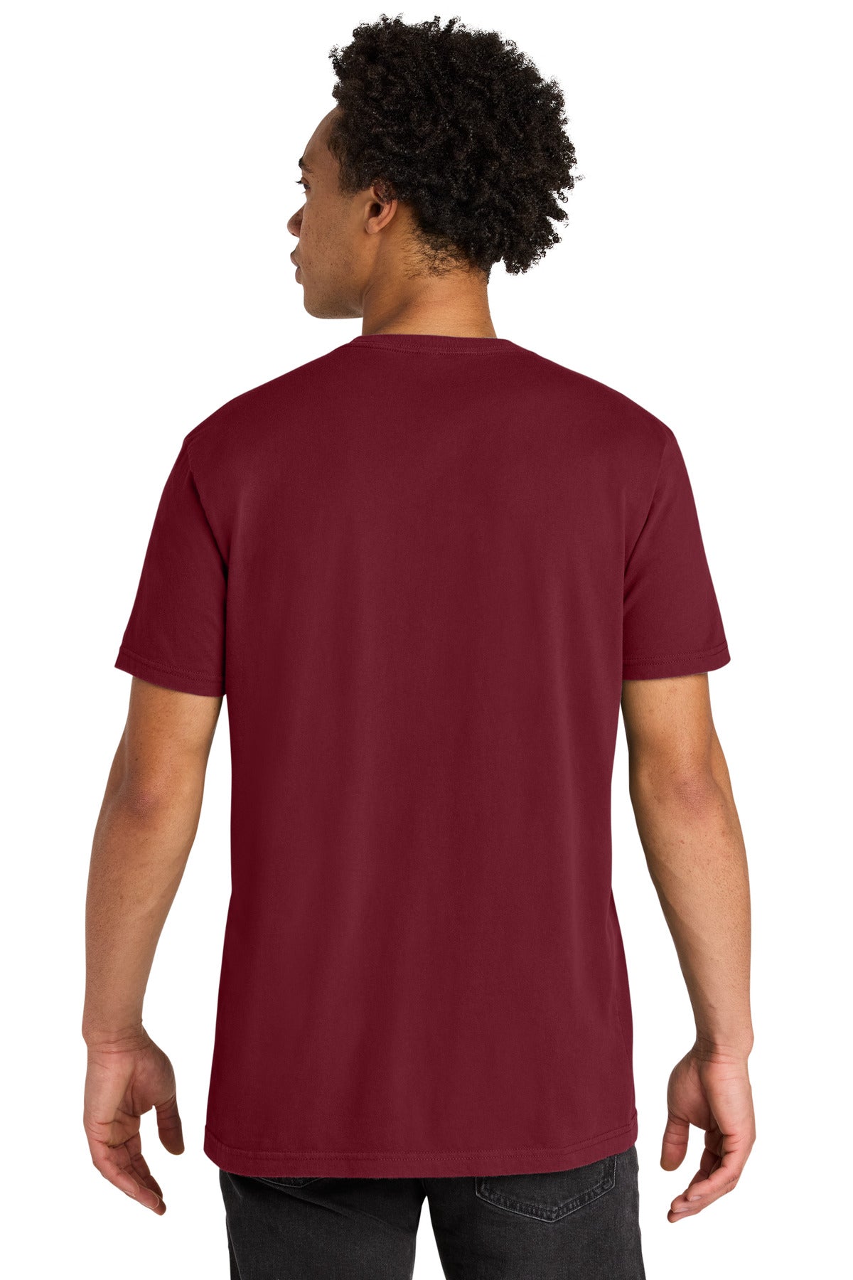Next Level Apparel Soft Wash Cotton Tee - Washed Cardinal - back