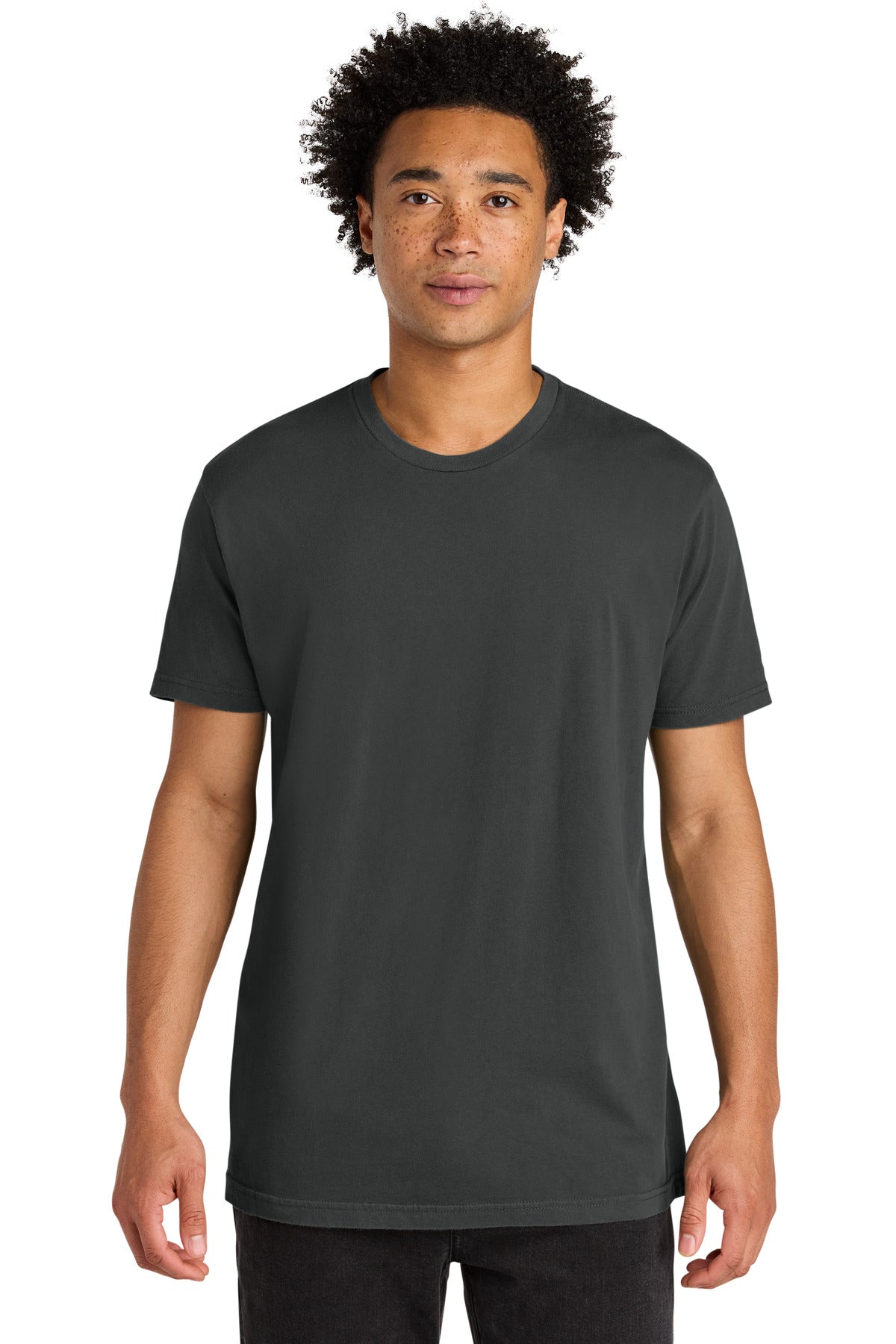 Next Level Apparel Soft Wash Cotton Tee - Washed Graphite Black - front