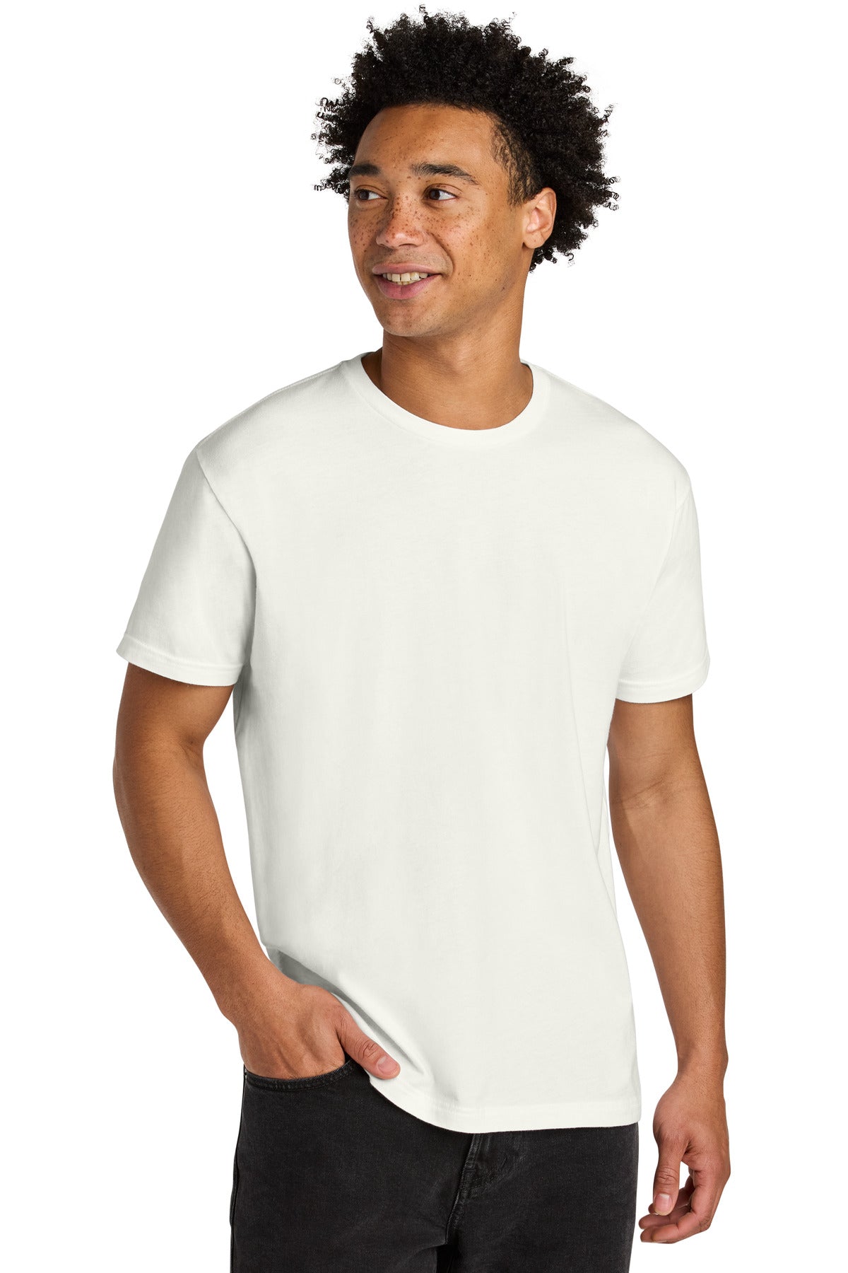 Next Level Apparel Soft Wash Cotton Tee - Washed Natural - front
