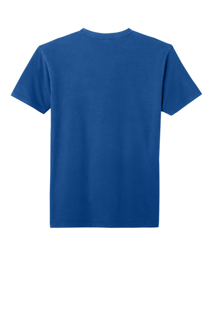 Next Level Apparel Soft Wash Cotton Tee - Washed Royal - flat back