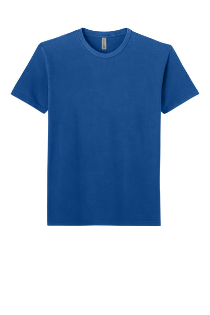 Next Level Apparel Soft Wash Cotton Tee - Washed Royal - flat front