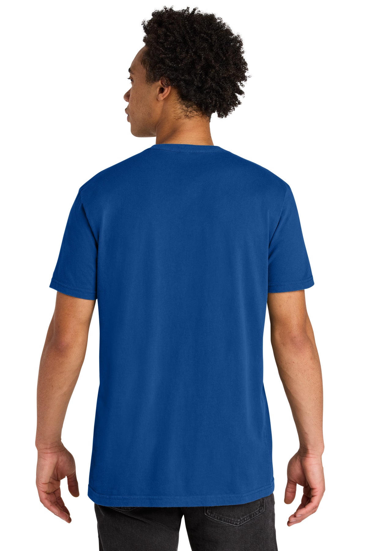 Next Level Apparel Soft Wash Cotton Tee - Washed Royal - back