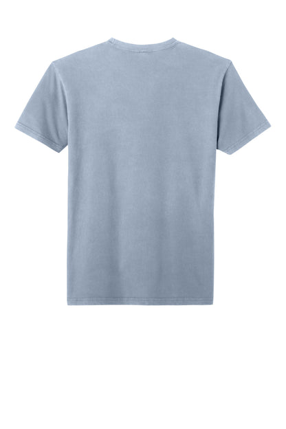 Next Level Apparel Soft Wash Cotton Tee - Washed Stonewash Denim - flat back