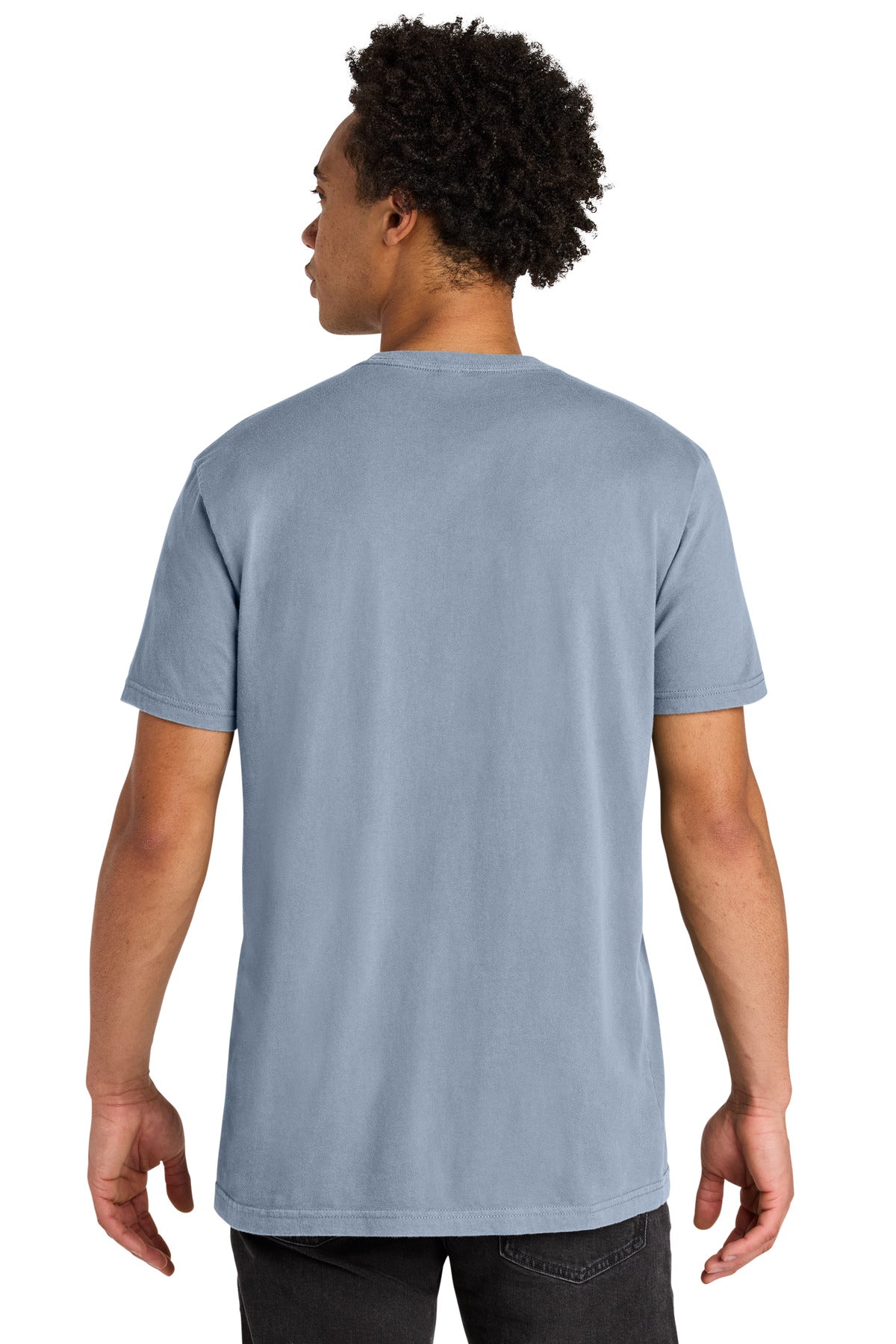 Next Level Apparel Soft Wash Cotton Tee - Washed Stonewash Denim - back