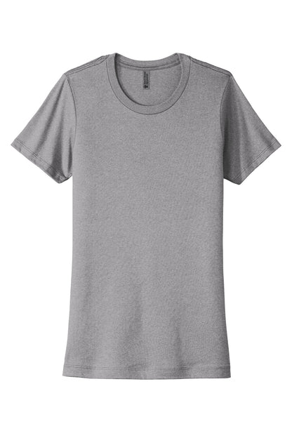 Next Level Apparel Women's Cotton Tee - Heather Gray - flat front