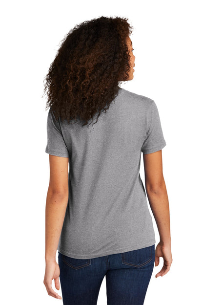 Next Level Apparel Women's Cotton Tee - Heather Gray - back