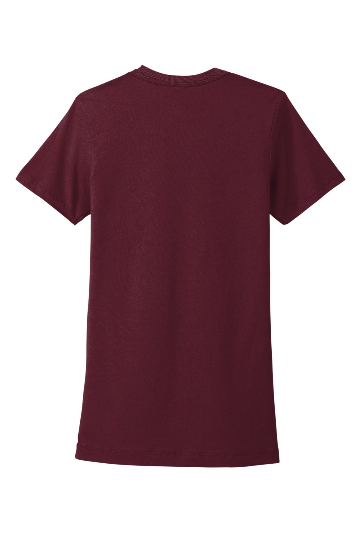 Next Level Apparel Women's Cotton Tee - Maroon - flat back