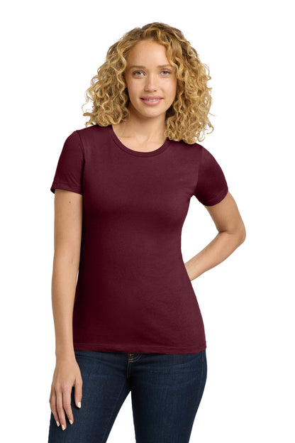 Next Level Apparel Women's Cotton Tee - Maroon - front