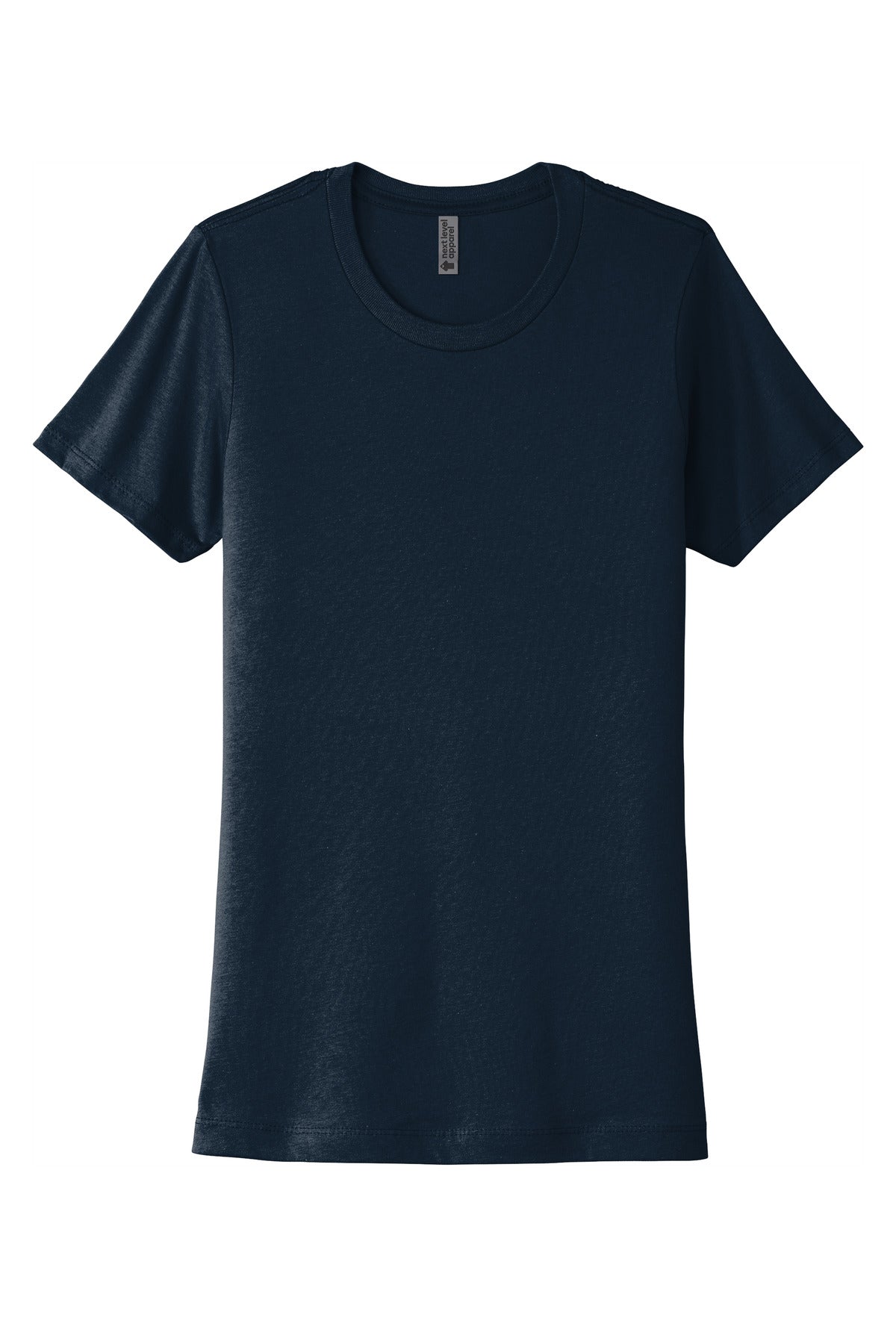 Next Level Apparel Women's Cotton Tee - Midnight Navy - flat front
