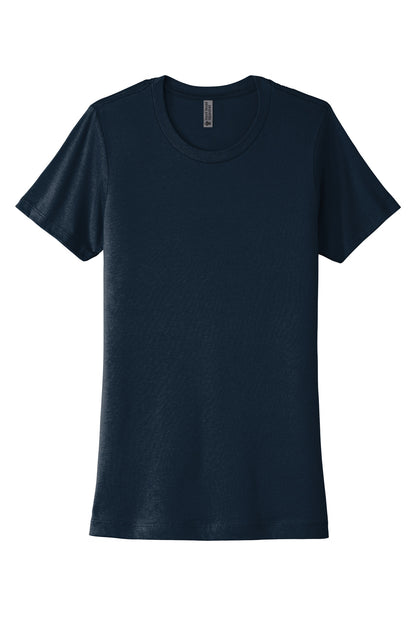 Next Level Apparel Women's Cotton Tee - Midnight Navy - flat front