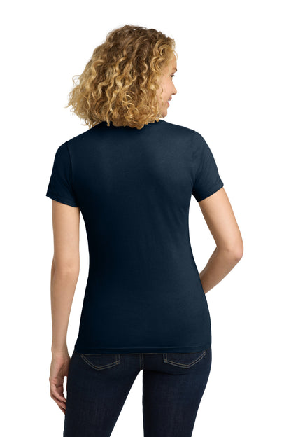 Next Level Apparel Women's Cotton Tee - Midnight Navy - back
