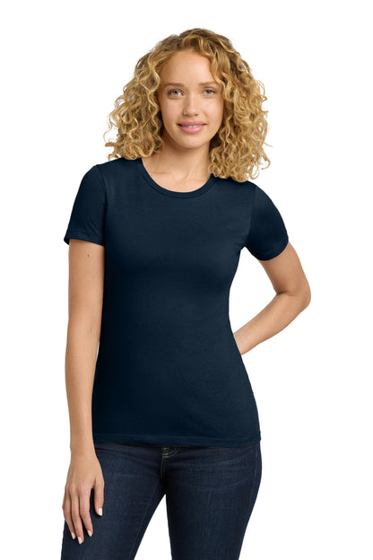 Next Level Apparel Women's Cotton Tee - Midnight Navy - front