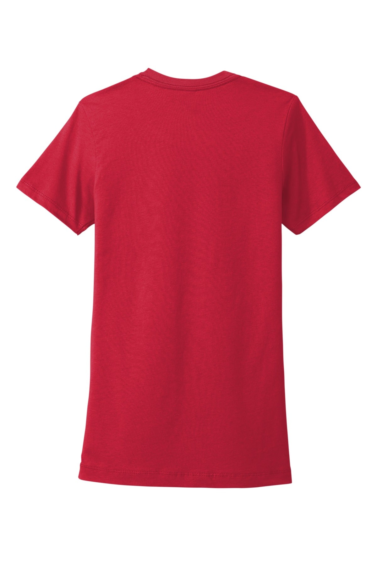 Next Level Apparel Women's Cotton Tee - Red - flat back