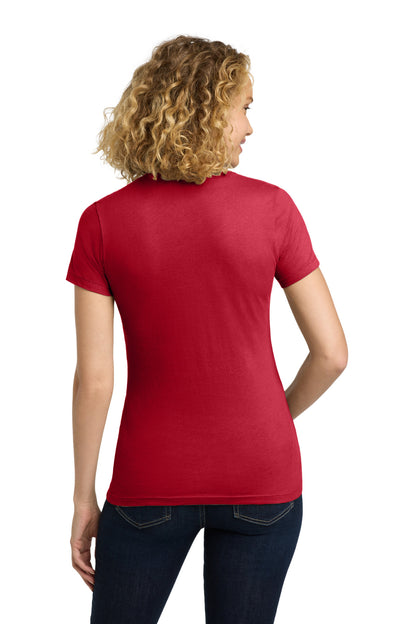 Next Level Apparel Women's Cotton Tee - Red - back