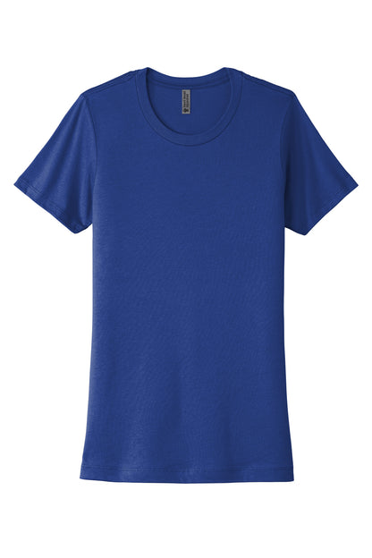 Next Level Apparel Women's Cotton Tee - Royal - flat front