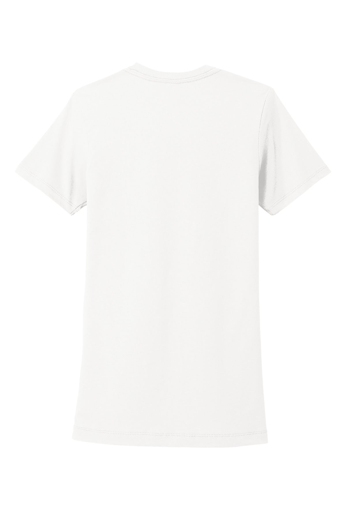 Next Level Apparel Women's Cotton Tee - White - flat back