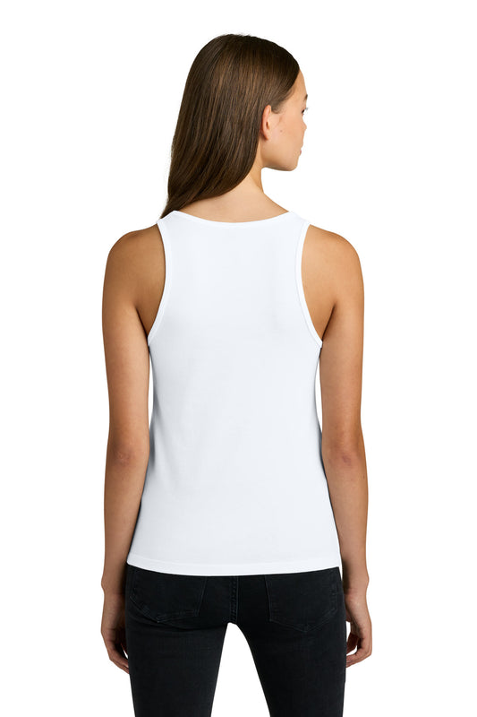Next Level Apparel Women's Cotton Tank - White - back