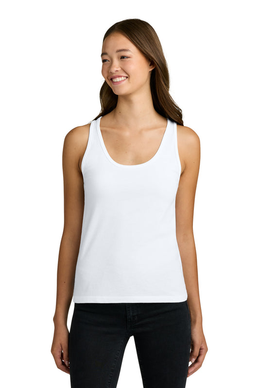 Next Level Apparel Women's Cotton Tank - White - front