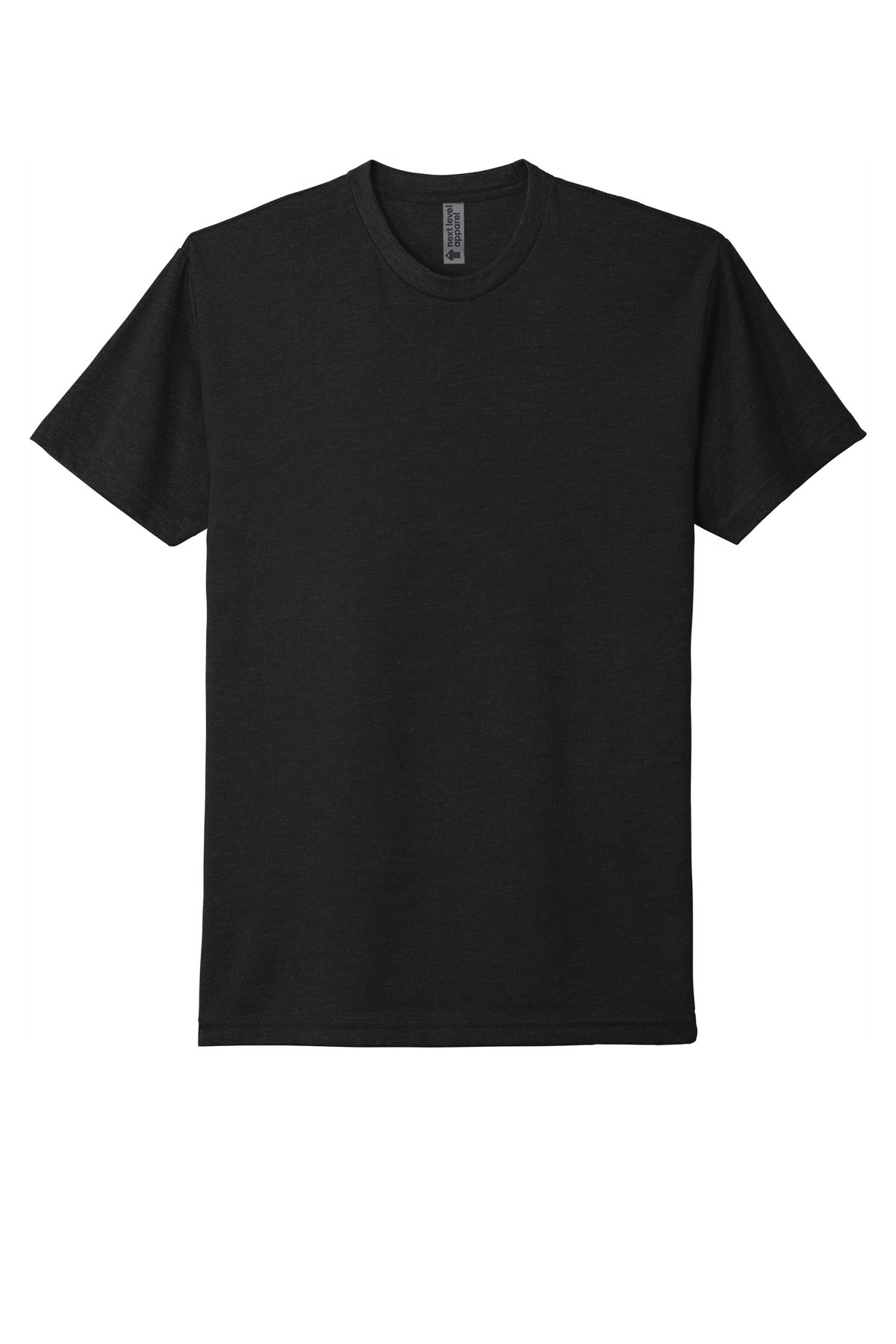 Next Level Apparel Adult CVC Tee - Black - flat front