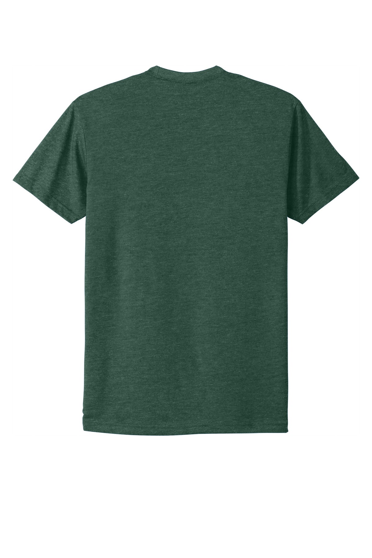Next Level Apparel Adult CVC Tee - Heather Forest Green - flat back