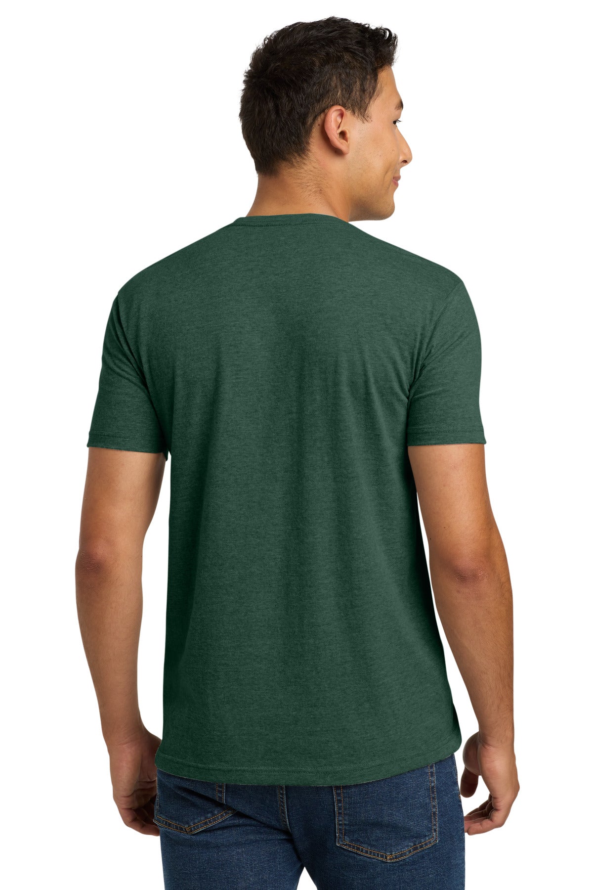 Next Level Apparel Adult CVC Tee - Heather Forest Green - back