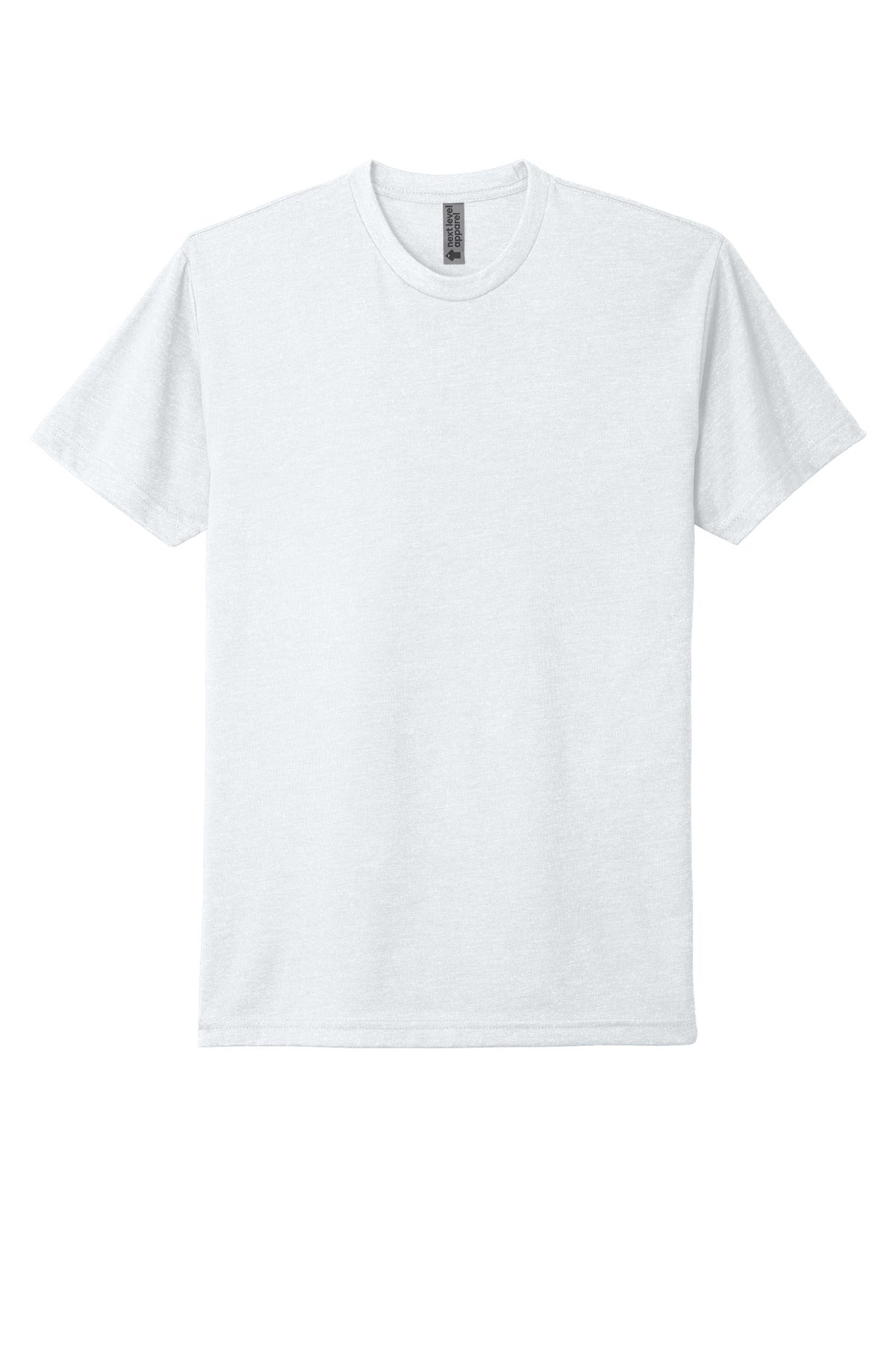 Next Level Apparel Adult CVC Tee - White - flat front