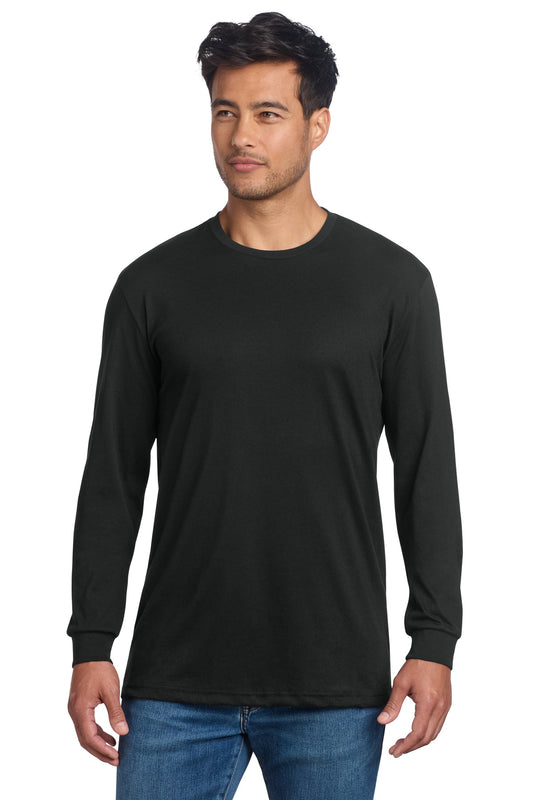 Next Level Apparel Adult CVC Long Sleeve Tee - Black - front