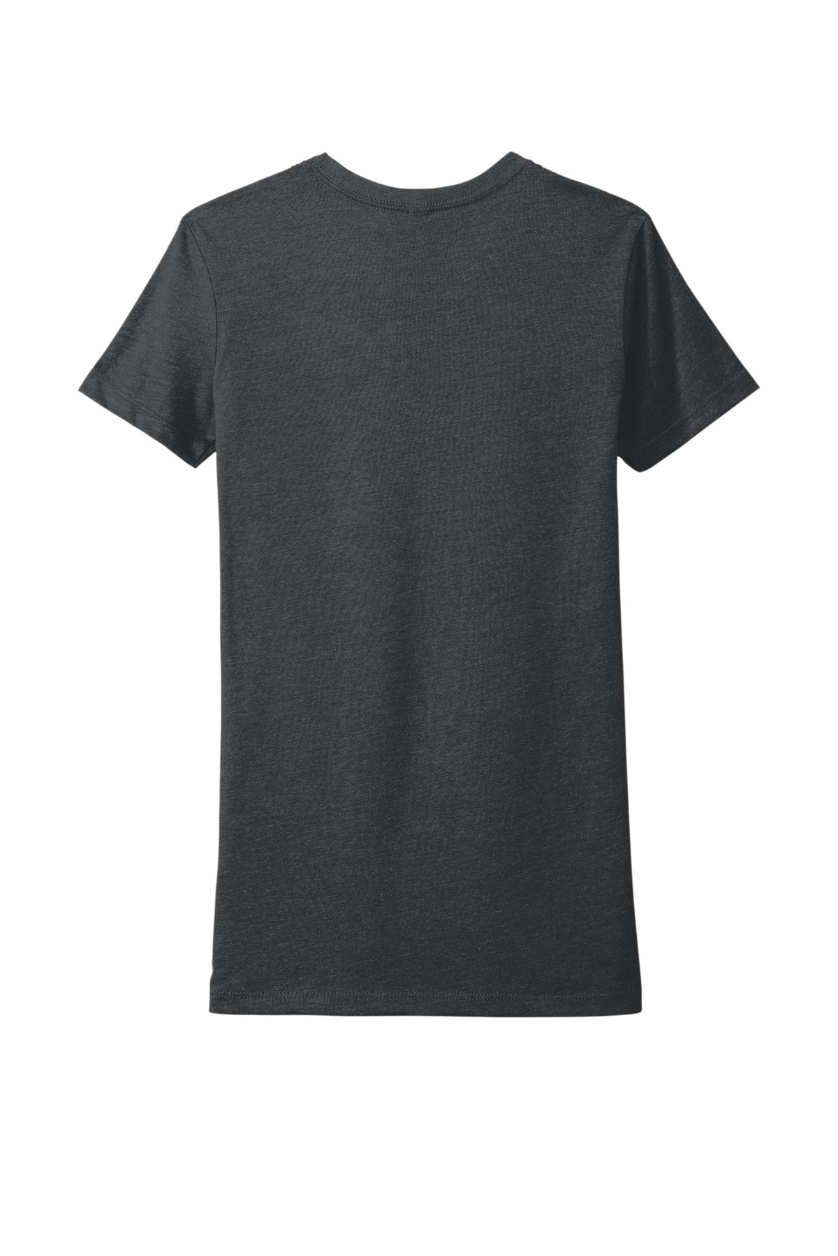 Next Level Apparel Women's CVC Tee - Charcoal - flat back