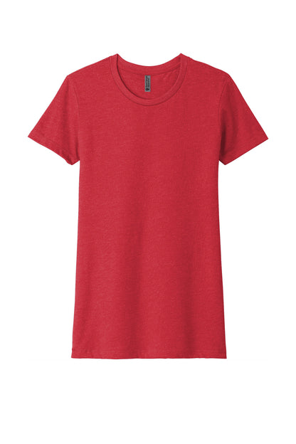 Next Level Apparel Women's CVC Tee - Red - flat front