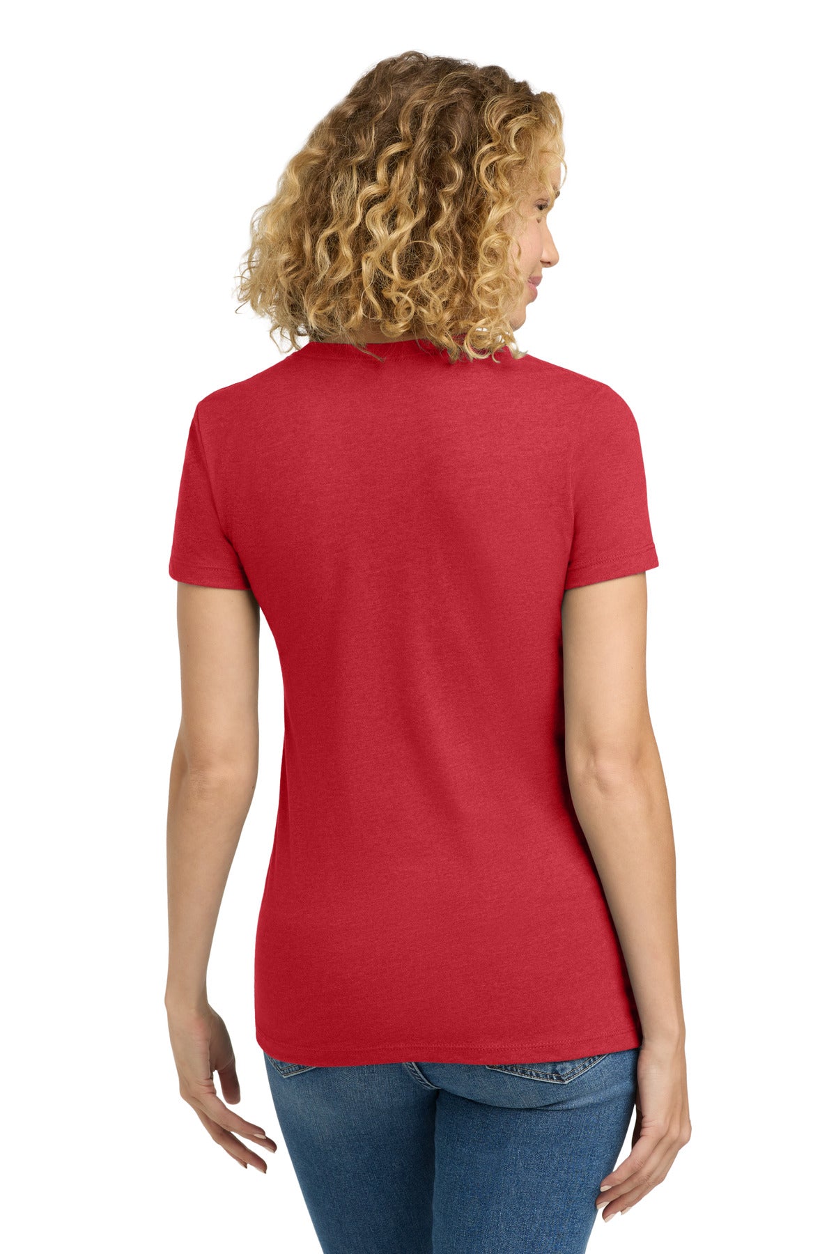 Next Level Apparel Women's CVC Tee - Red - back