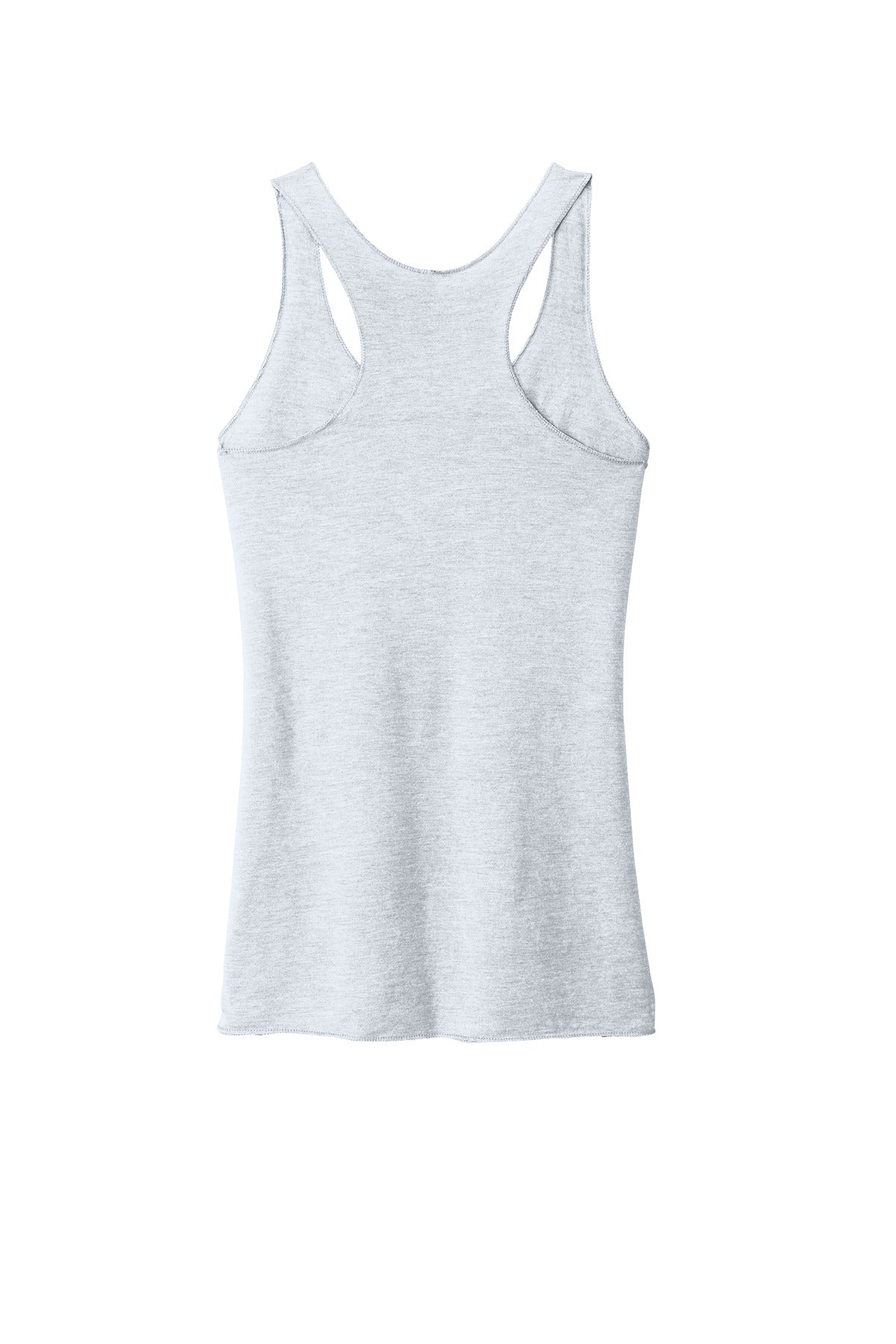 Next Level Apparel Women's Tri-Blend Racerback Tank - Heather White - flat back