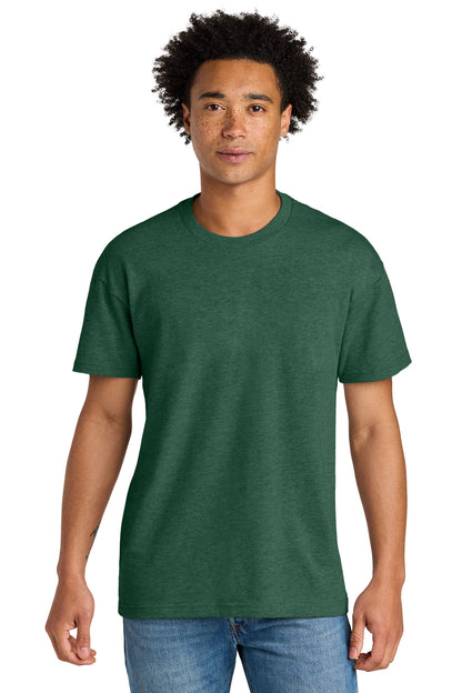 Next Level Apparel Heavyweight Tee - Heather Forest Green - front